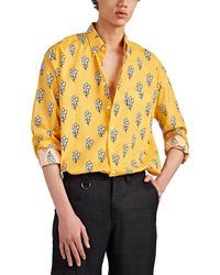 Jacquemus Sheaf-print Cotton Voile Shirt - Metallic
