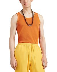 Jacquemus Open-knit Cotton Tank - Orange
