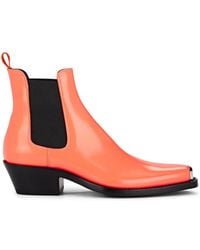calvin klein orange boots