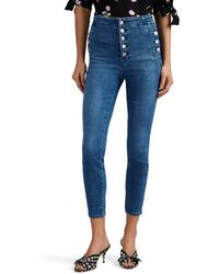 J Brand Natasha High-rise Skinny Crop Jeans - Blue