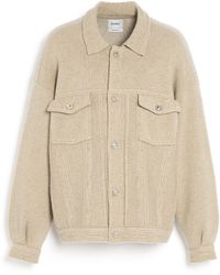 Barrie - Denim Oversized Patchwork Cashmere And Cotton Jacket - Lyst