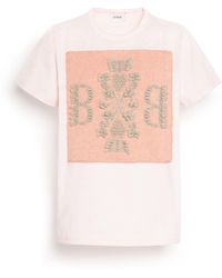 Barrie - T-shirt With Logo Cashmere Patch - Lyst