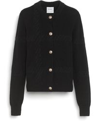 Barrie - Cashmere Cardigan With A Tartan Motif - Lyst