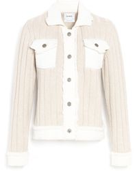 Barrie - Denim Jacket In Ribbed Knit - Lyst