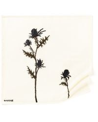 Barrie - Cashmere Scarf With Embossed Thistle Motif - Lyst