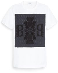 Barrie - Cashmere Lace T-shirt With B Logo Patch - Lyst