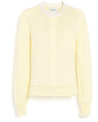 Barrie - Lightweight Cashmere And Cotton Cardigan With Ribbed Detailing - Lyst