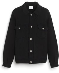 Barrie - Denim Oversized Cashmere And Cotton Jacket - Lyst