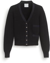 Barrie - Wool Cardigan With Ribbon Detail - Lyst