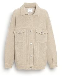 Barrie - Denim Patchwork Oversized Cashmere And Cotton Jacket - Lyst