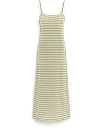 Barrie - Cashmere Lace Long Dress With Skinny Straps - Lyst
