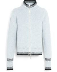 Barrie - Mottled Cashmere Zip-up Cardigan - Lyst
