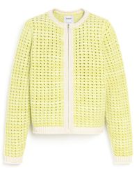Barrie - Crochet Knit Zip-up Cardigan - Lyst