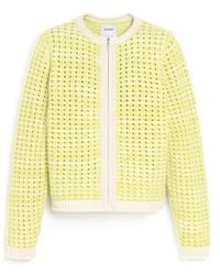 Barrie - Crochet Knit Zip-up Cardigan - Lyst