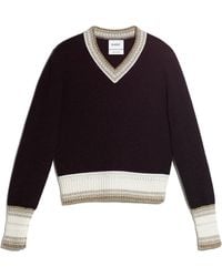 Barrie - Cashmere V-neck Jumper - Lyst