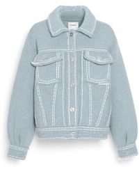 Barrie - Chunky Bomber-style Denim Jacket - Lyst