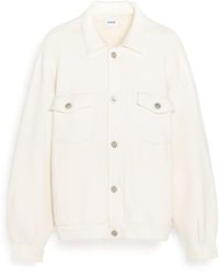 Barrie - Denim Oversized Cashmere And Cotton Jacket - Lyst