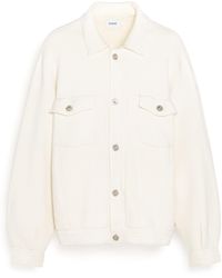 Barrie - Denim Oversized Cashmere And Cotton Jacket - Lyst