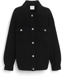 Barrie - Denim Oversized Cashmere And Cotton Jacket - Lyst