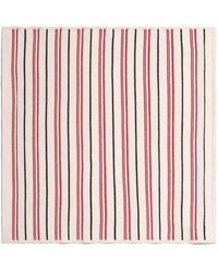 Barrie - Striped Cashmere And Cotton Foulard - Lyst