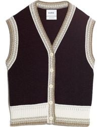 Barrie - Sleeveless Cashmere Cardigan - Lyst