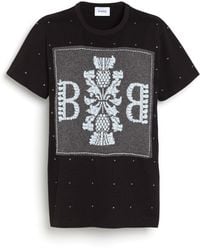 Barrie - Sparkling T-shirt With Logo Cashmere Patch - Lyst