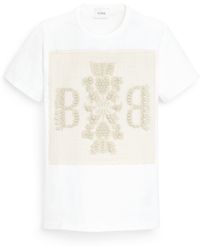 Barrie - Cashmere Lace T-shirt With B Logo Patch - Lyst