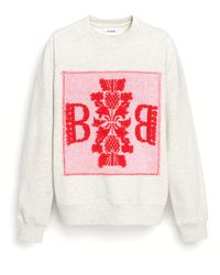 Barrie - Sweatshirt With Logo Cashmere Patch - Lyst