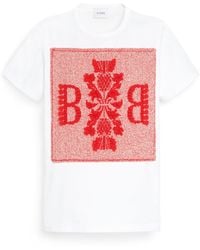 Barrie - Cashmere Lace T-shirt With B Logo Patch - Lyst