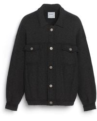 Barrie - Denim Oversized Cashmere And Cotton Jacket - Lyst