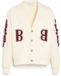 Barrie - Cardigan In Cotton With A Cashmere B Logo - Lyst