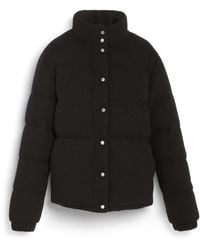 Barrie - Down Jacket In Cashmere, Wool And Silk With Thin Stripes - Lyst