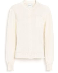 Barrie - Lightweight Cashmere And Cotton Cardigan With Ribbed Detailing - Lyst