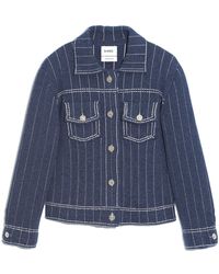 Barrie - Denim Uniform Cashmere And Cotton Jacket - Lyst