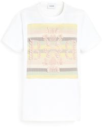 Barrie - Striped T-shirt With Logo Cashmere Patch - Lyst