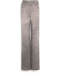 Barrie - Cashmere And Cotton Trompe-l'œil Denim Flared Trousers - Lyst