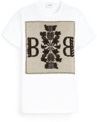 Barrie - T-shirt With Logo Cashmere Patch - Lyst
