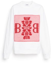 Barrie - Sweatshirt With Logo Cashmere Patch - Lyst