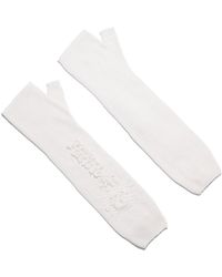 Barrie - Long Cashmere Fingerless Gloves - Lyst