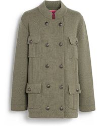 Barrie - Cashmere And Cotton Military-style Jacket - Lyst