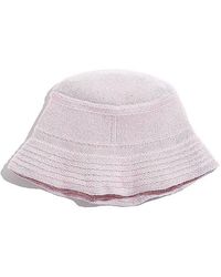 Barrie - Denim Cashmere And Cotton Bucket Hat - Lyst