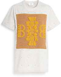Barrie - Sparkling T-shirt With Logo Cashmere Patch - Lyst