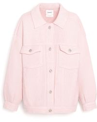 Barrie - Denim Oversized Cashmere And Cotton Jacket - Lyst
