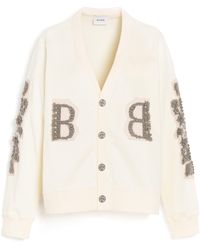 Barrie - Cardigan In Cotton With A Cashmere B Logo - Lyst