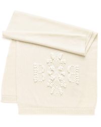 Barrie - Cashmere Scarf With 3d Logo - Lyst