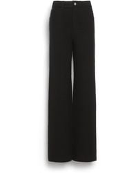 Barrie - Denim Cashmere And Cotton Trousers - Lyst
