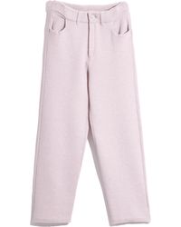 Barrie - Denim Cashmere And Cotton Boyfriend Trousers - Lyst