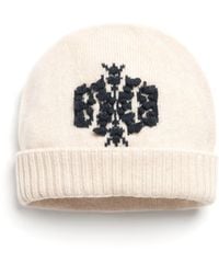 Barrie - Cashmere Beanie Hat With B Logo - Lyst