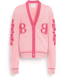 Barrie - Mottled Cashmere B Logo V-Neck Cardigan - Lyst