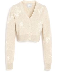 Barrie - Cashmere Cardigan With A Floral Motif - Lyst